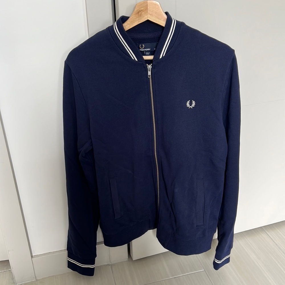 Navy blue Fred Perry jacket size medium